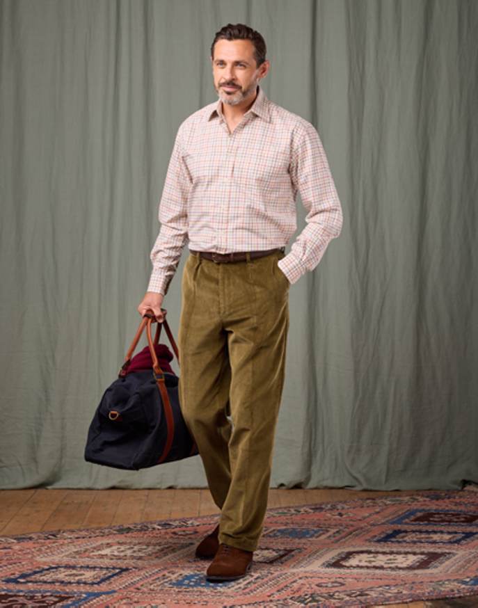 Corduroy Trousers - Moss
