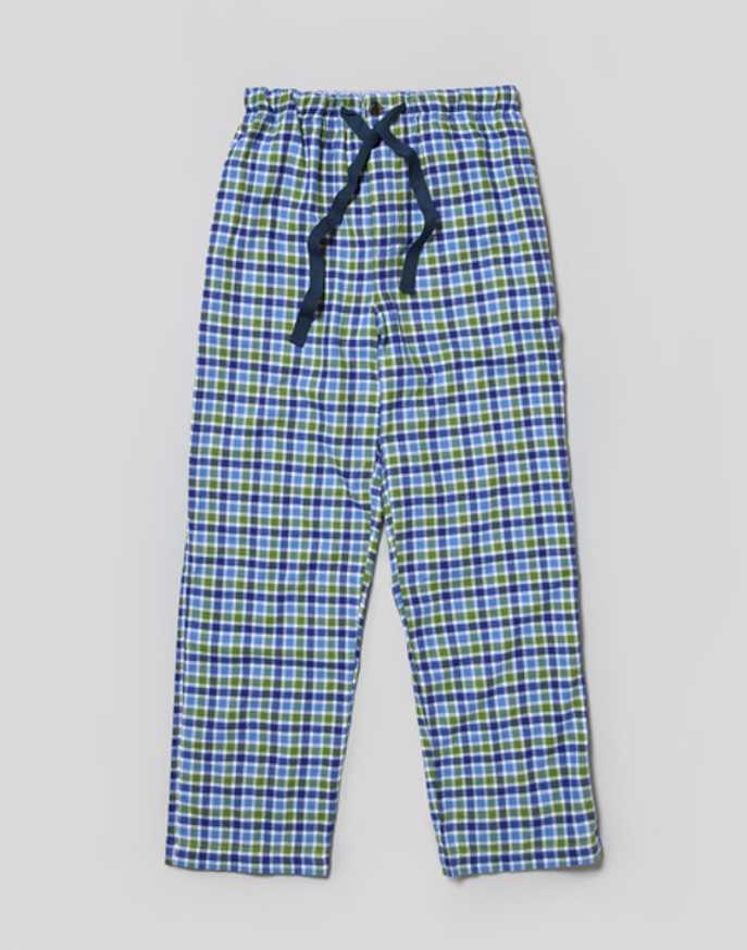 Pyjama Bottoms - Blue/Green (brushed)