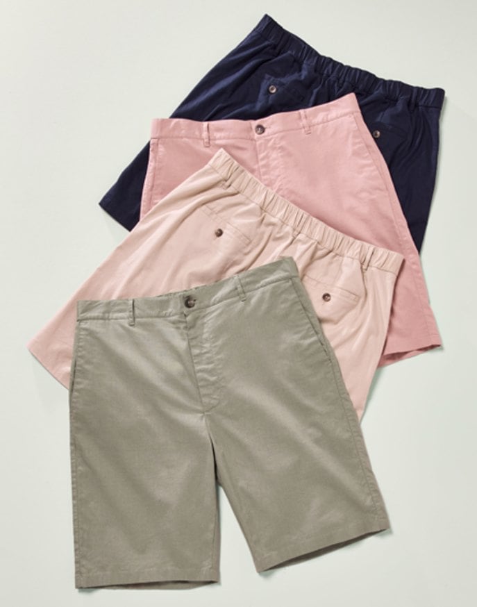 Linen Cotton Shorts - Olive