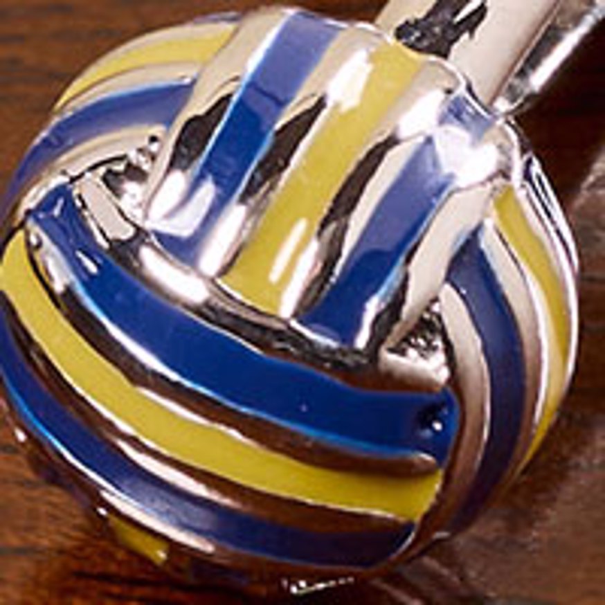 Navy/Yellow Enamel Ball Cufflinks