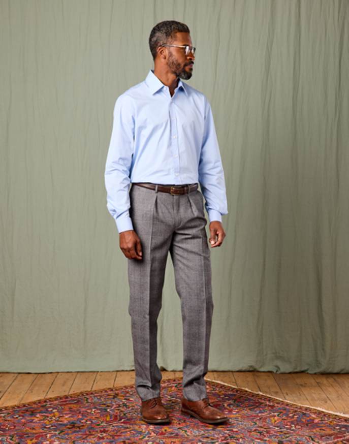 Flannel Trousers - Prince of Wales Check