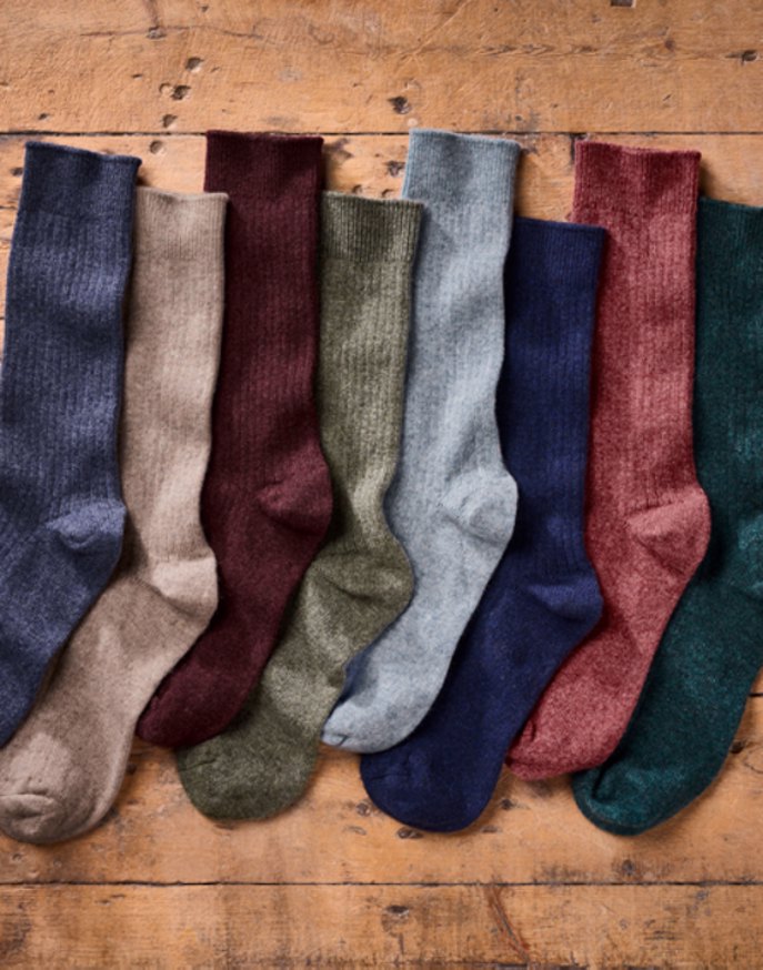 Cashmere Socks - Moss