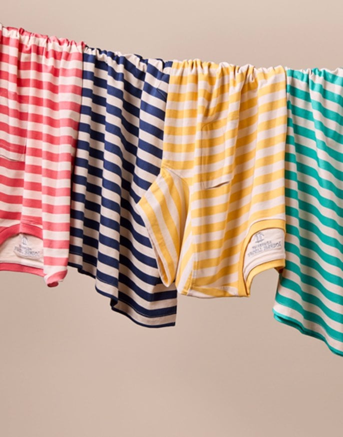 Printed Stripe T Shirt - Yellow