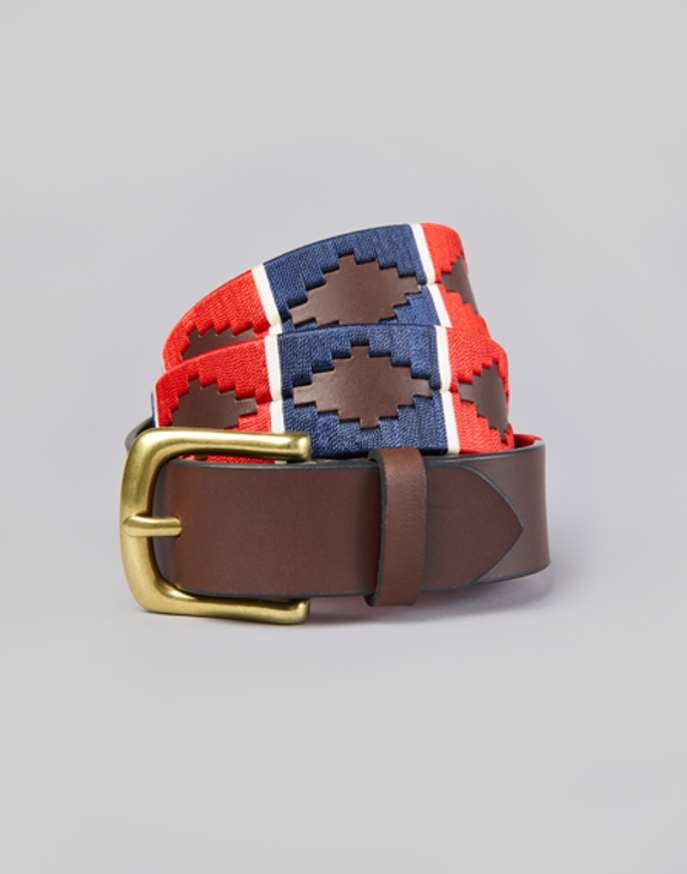 Polo Belt - Navy/Red
