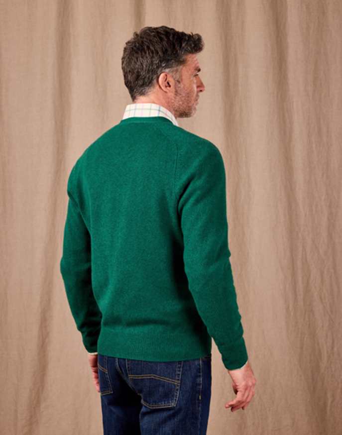 Lambswool Cardigan - Green
