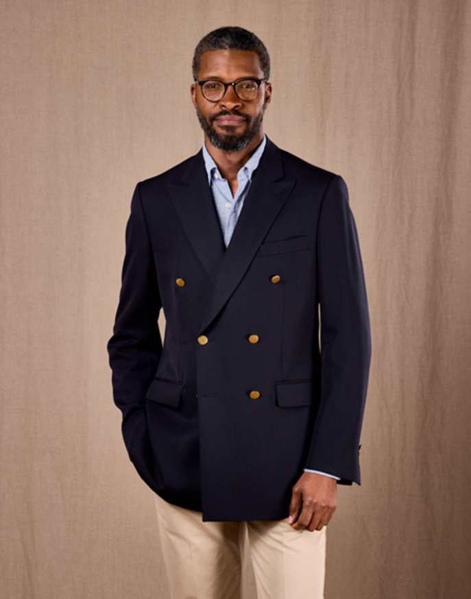 Double Breasted Blazer - Navy Double Breasted | Joseph Turner