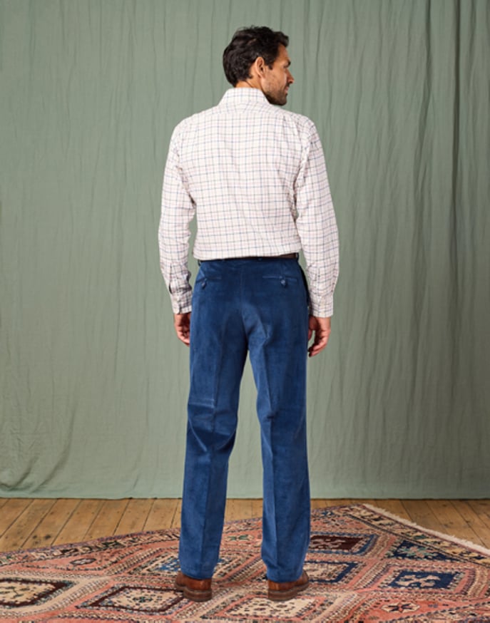 Corduroy Trousers - Blue