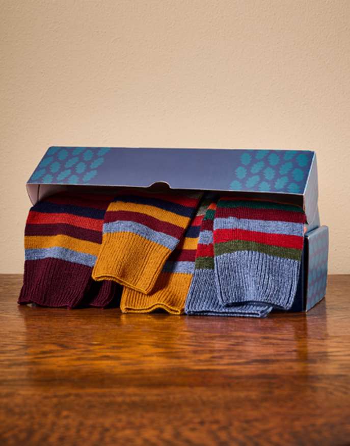 Sock Gift Box - Striped