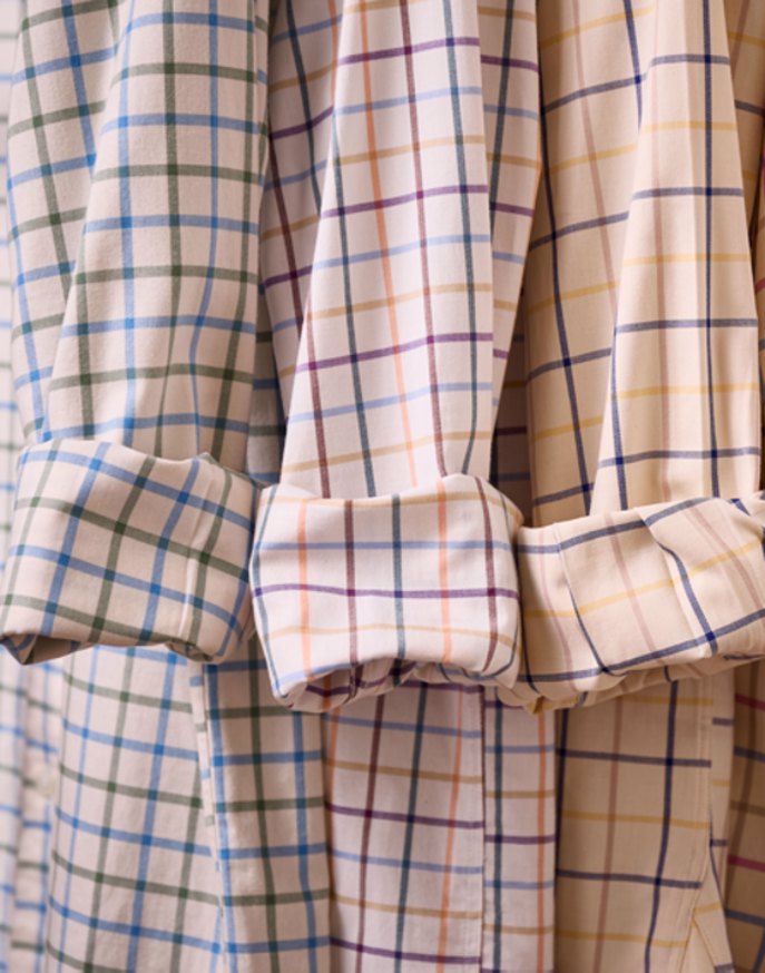 Olive/Blue Country Check Shirt