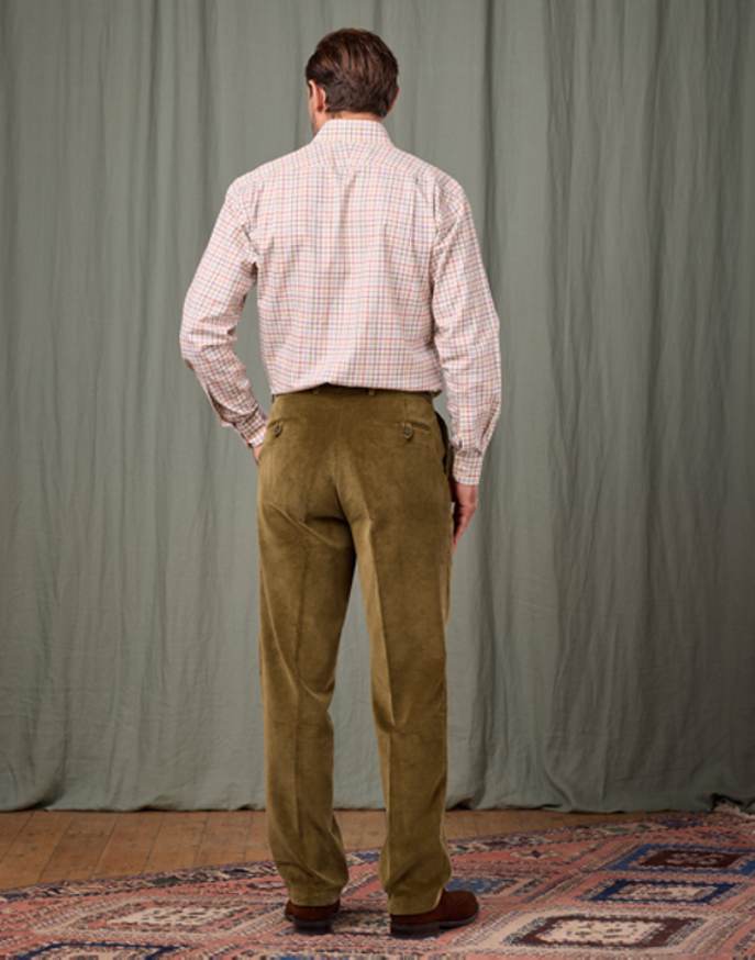 Corduroy Trousers - Moss