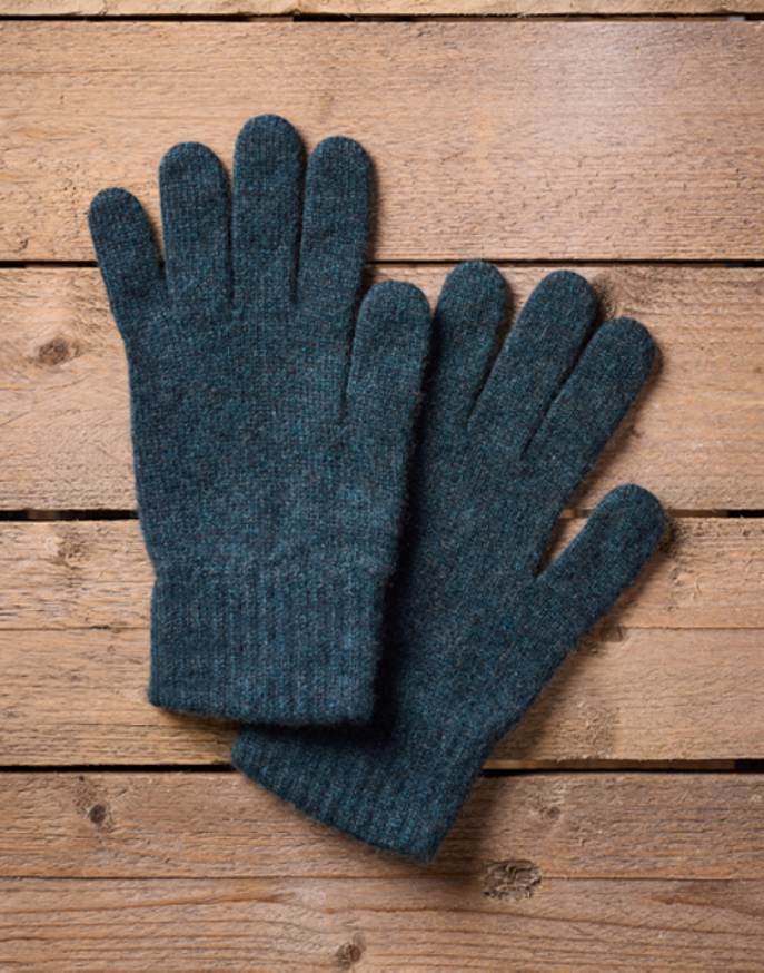 Cashmere Knitted Gloves - Teal