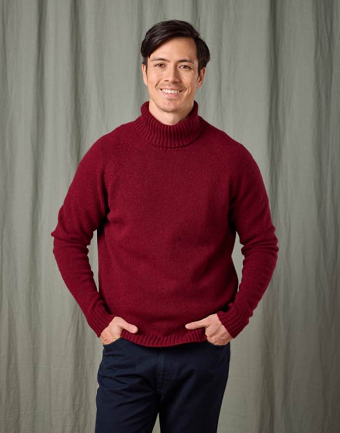 Dalesway Roll Neck - Burgundy