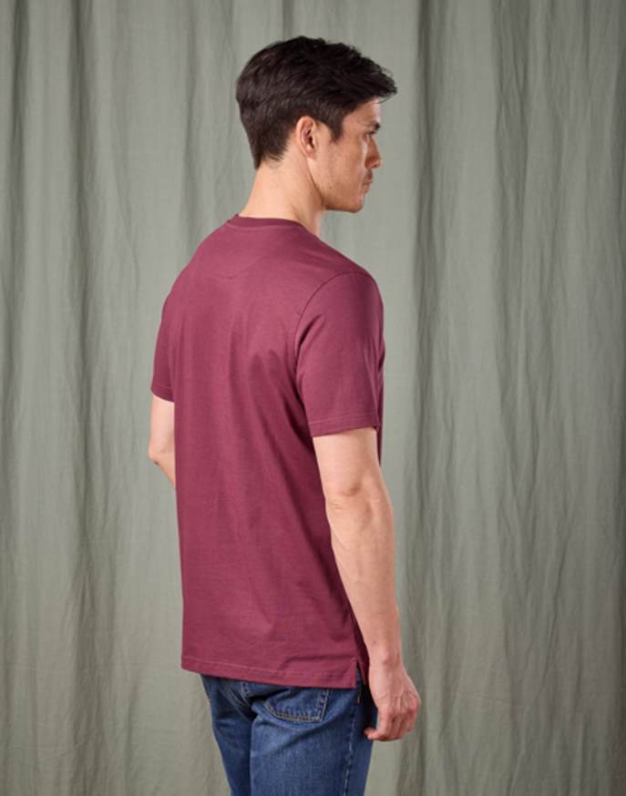 Cotton T Shirt - Burgundy