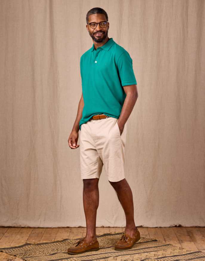Linen Cotton Shorts - Stone