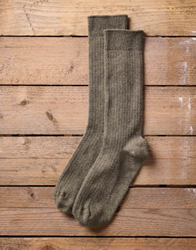 Cashmere Socks - Moss