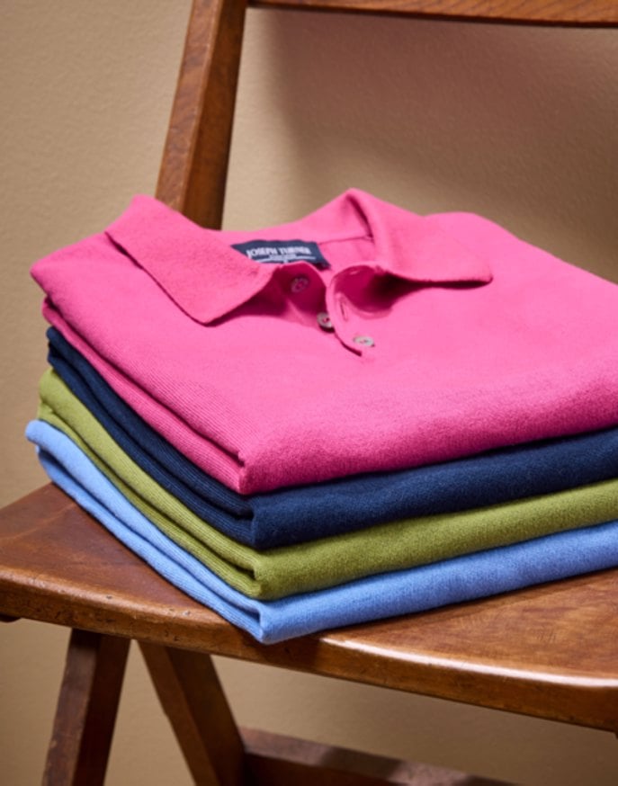 Cotton Knitted Polo - Olive