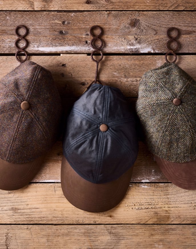 Peak Cap - Navy Waxed Cotton