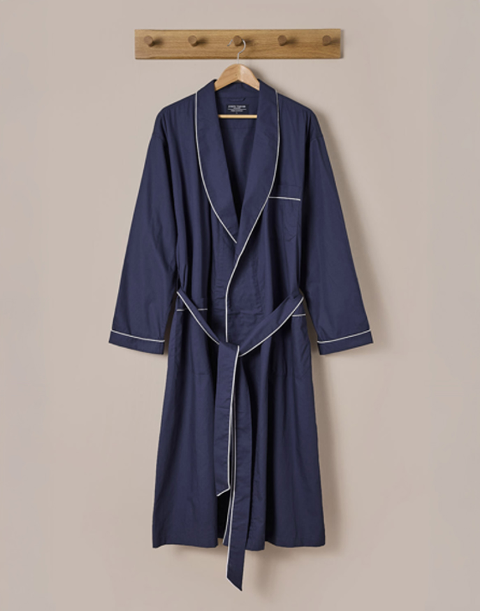 Dressing Gown - Navy (fine)