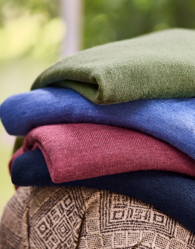 Merino Crew Neck Jumper - Dusty Rose