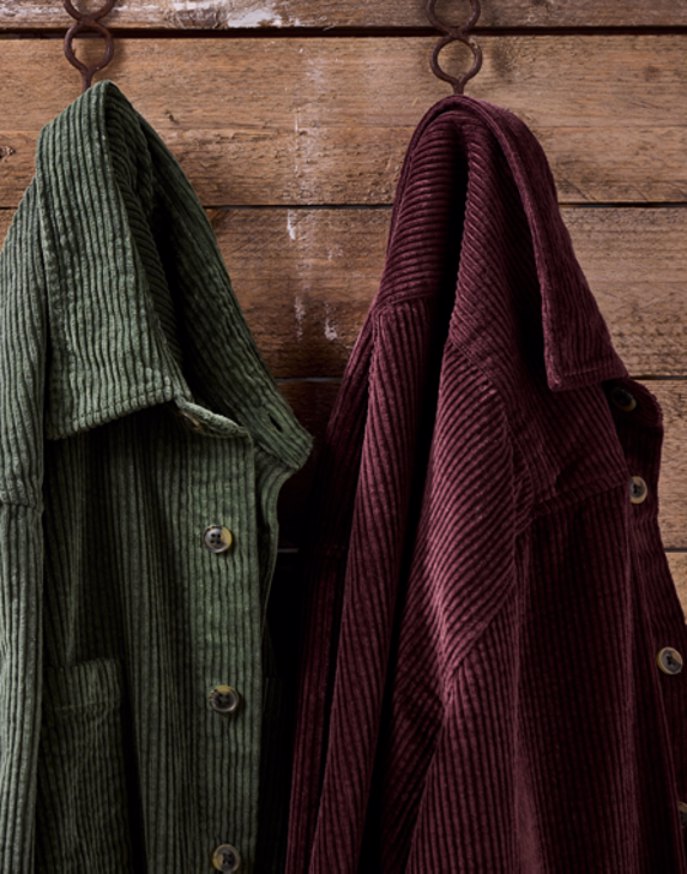 Corduroy Overshirt - Damson