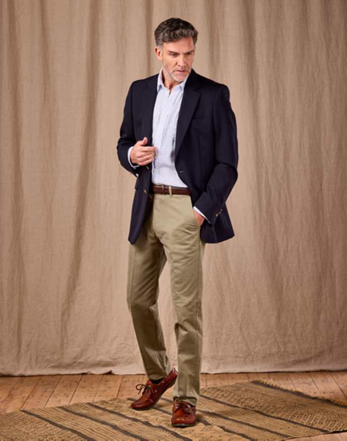 Single Breasted Blazer - Navy