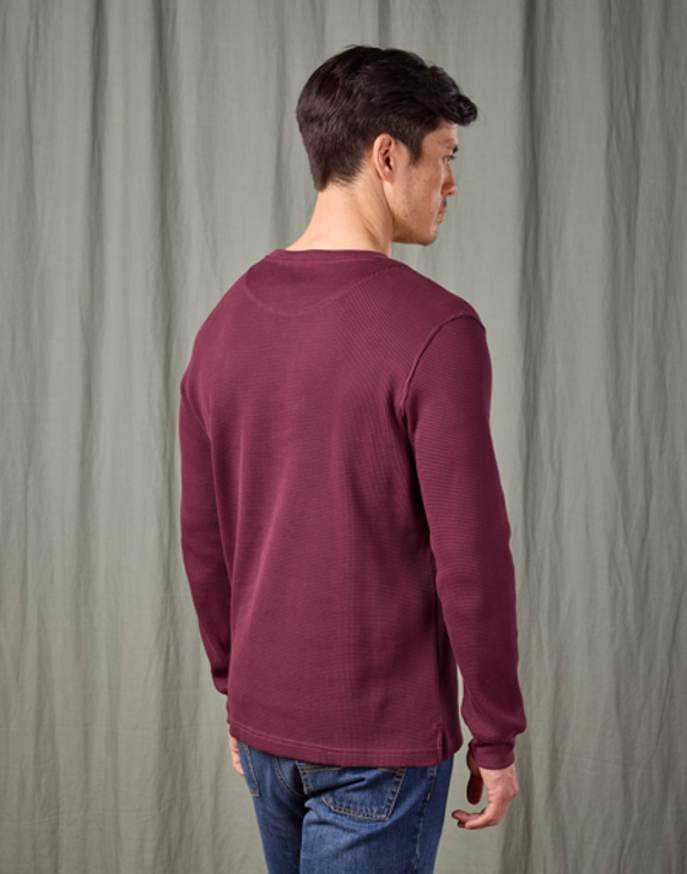 Long Sleeve Waffle T Shirt - Fig