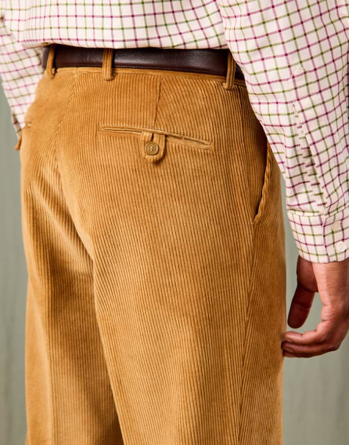 Corduroy Trousers - Dark Sand | Joseph Turner