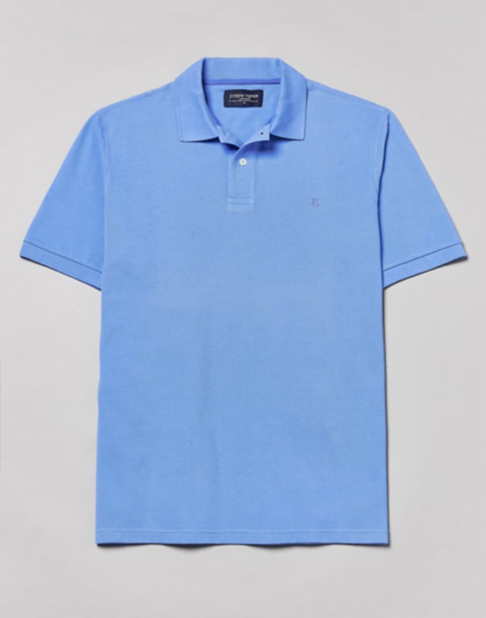 Pique Polo Shirt - Cornflower