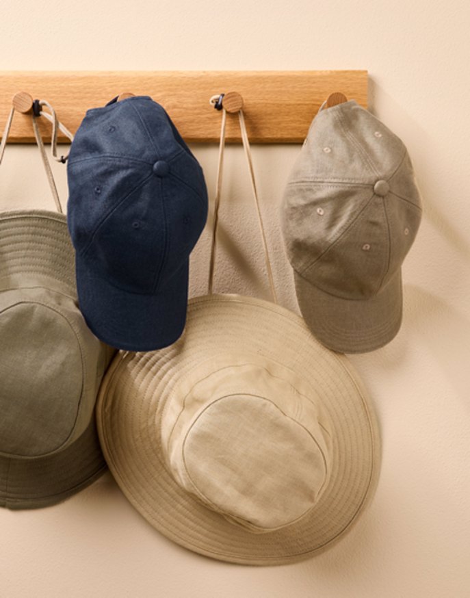 Linen Baseball Cap - Khaki (Flax)