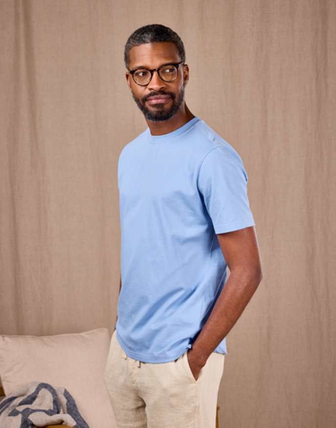 Cotton T Shirt - Cornflower