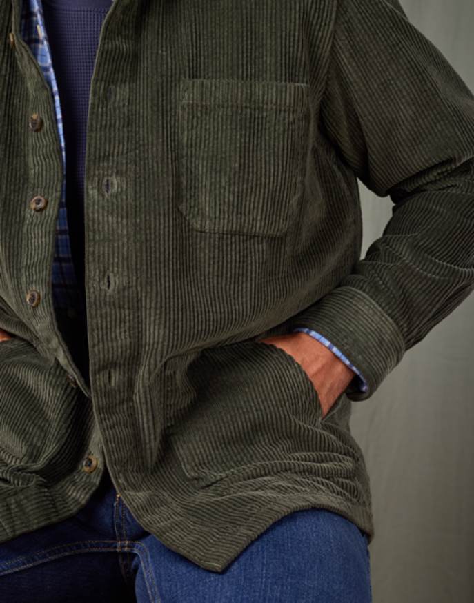 Corduroy Overshirt - Washed Green