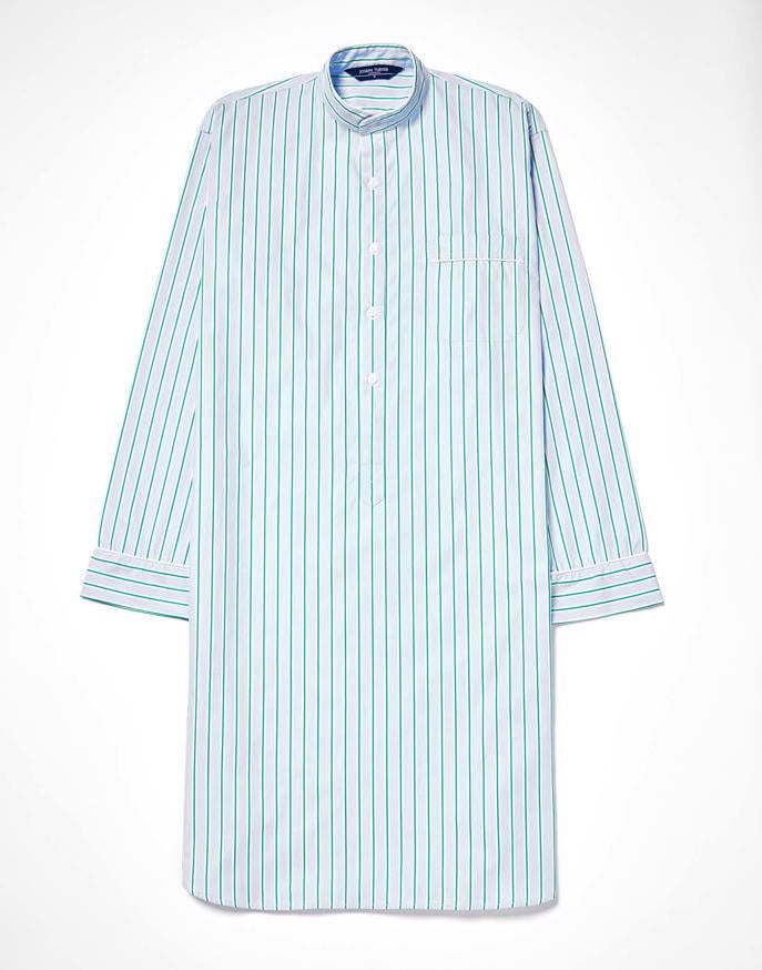 Nightshirt - Blue/Green Stripe (fine)