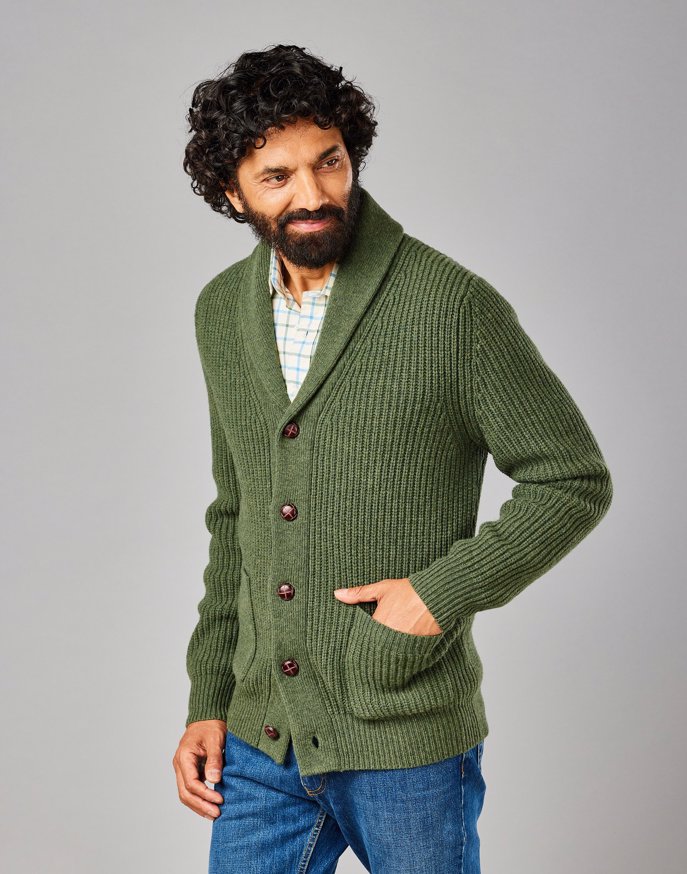 Cardigan Donna Lucky Brand Con Collo A Scialle E Lavorazione Intarsia - Maglione Morbido