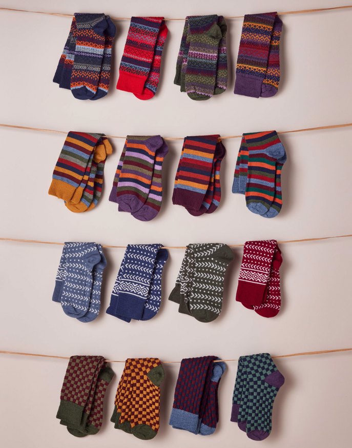 Striped Socks - Ochre