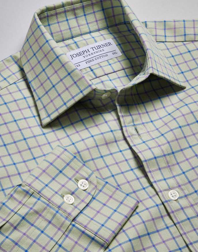 Olive/Navy/Damson Country Check Shirt