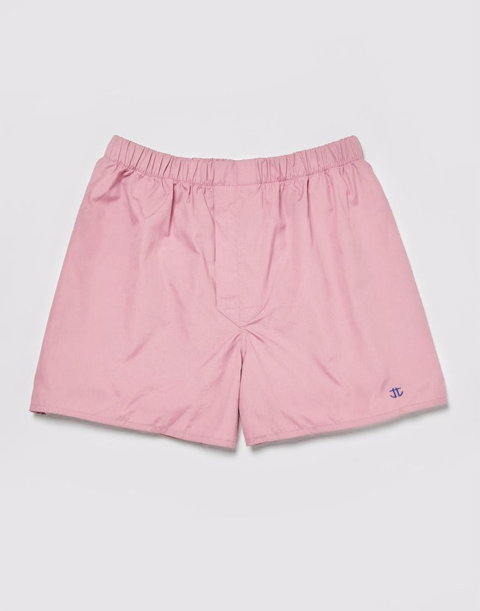 Boxer Shorts - Pink Poplin