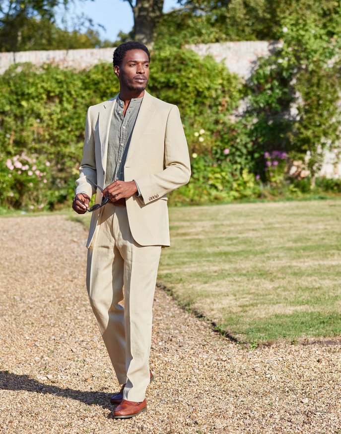 Men's Maple Leaf Print Suit - One Button Blazer & Pants Set For Canada Day & Patriotic Events