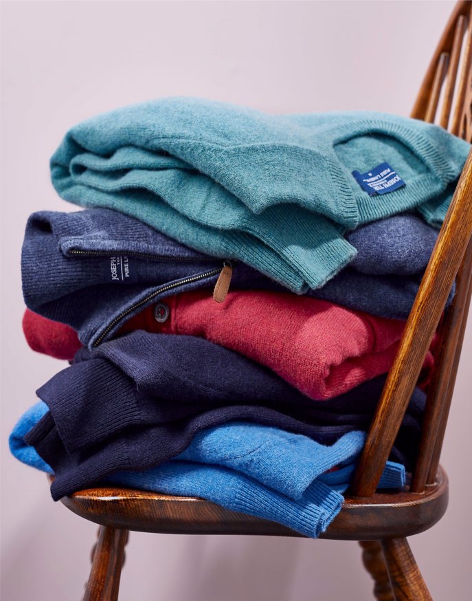 Lambswool Half Zip Jumper - Teal