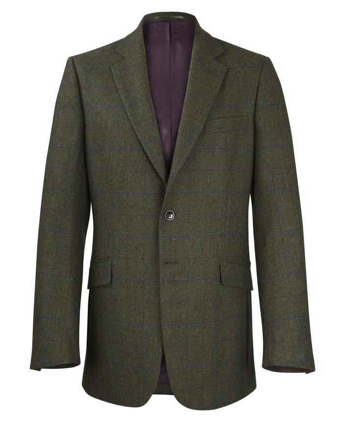 Dales Tweed Jacket - Green/Blue/Magenta Check