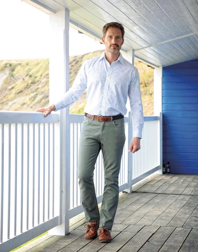 Twill Jeans - Washed Green