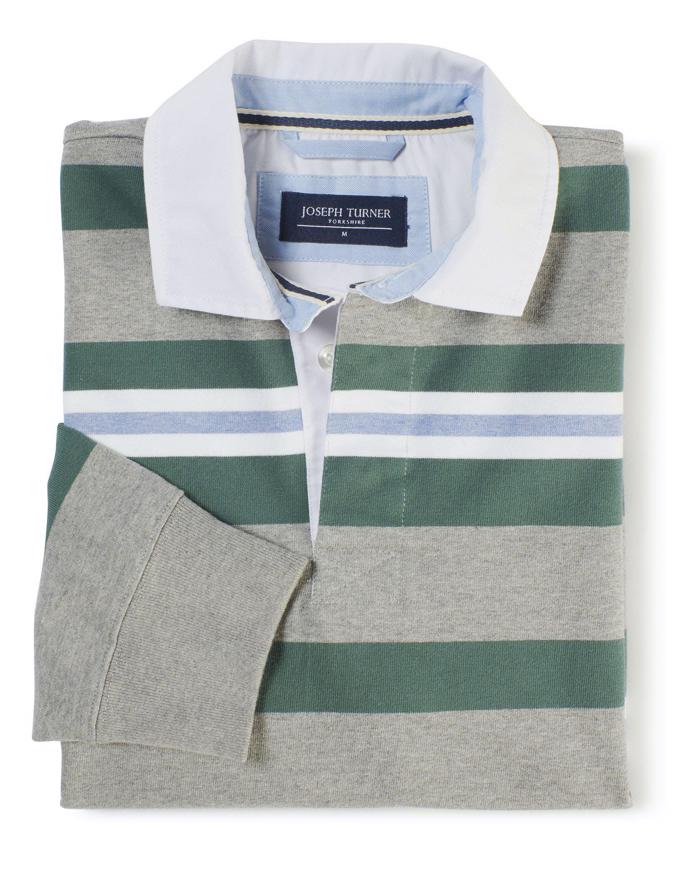 Rugby Shirt - Grey/Green