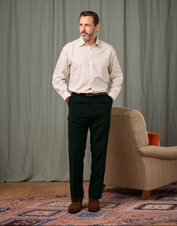 Moleskin Trousers - Dark Green
