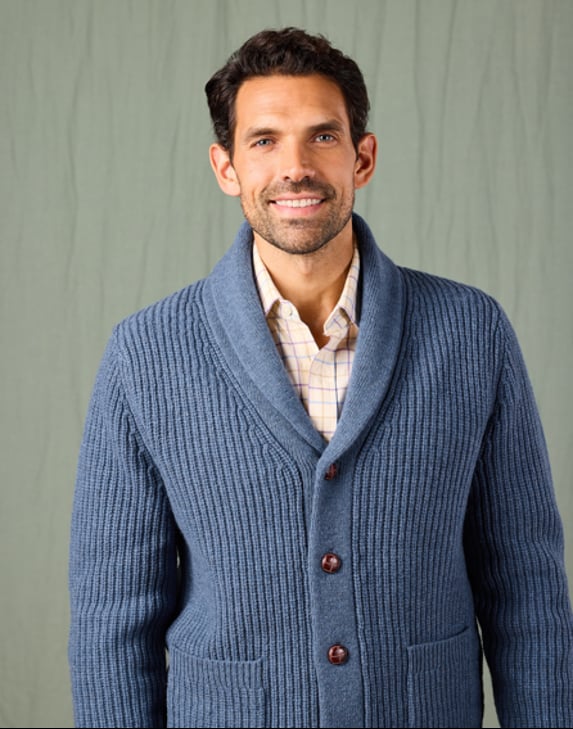 Men's Shawl Collar Cardigan | Free UK Returns