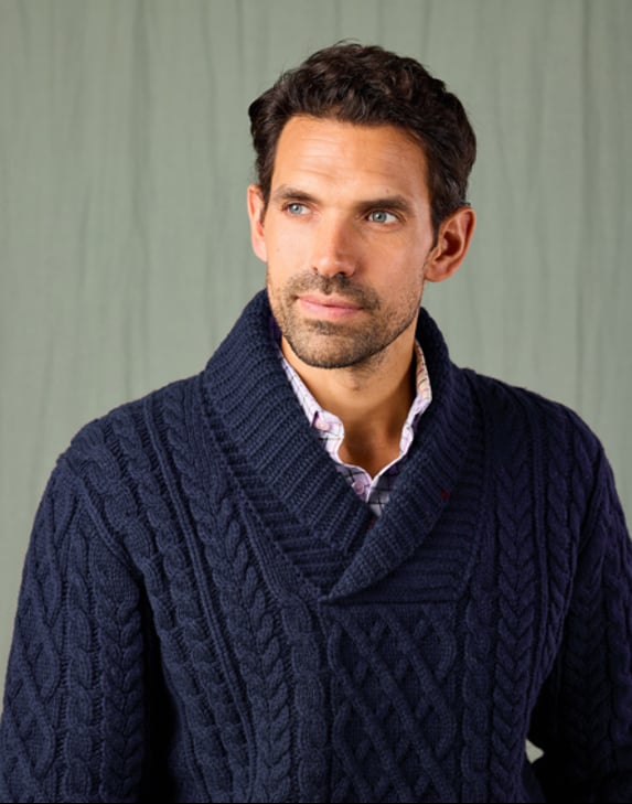 Men's Aran Knitwear | Winter Layering from Joseph Turner