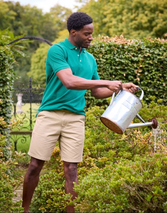 Men's Flat Front Twill Shorts | Joseph Turner