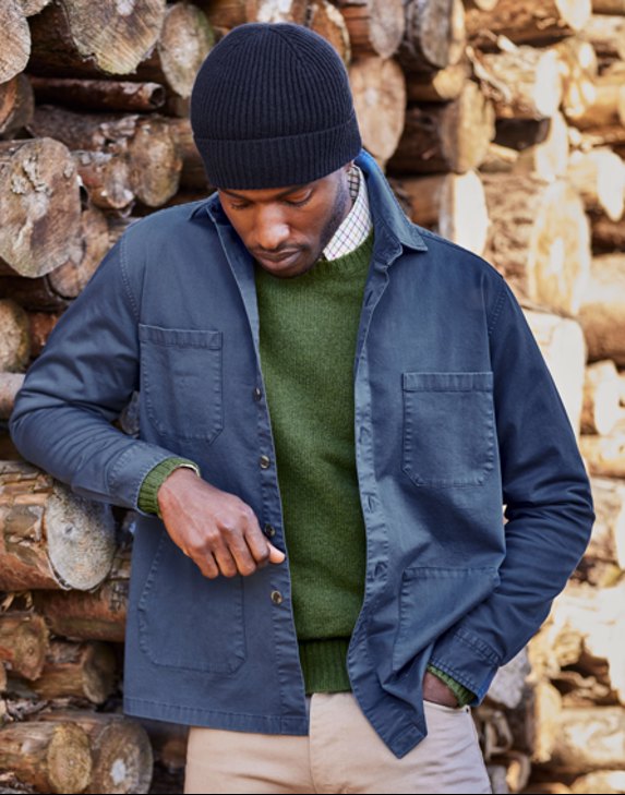 Men's Wool & Cotton Overshirts | Smart Casual Layering from Joseph