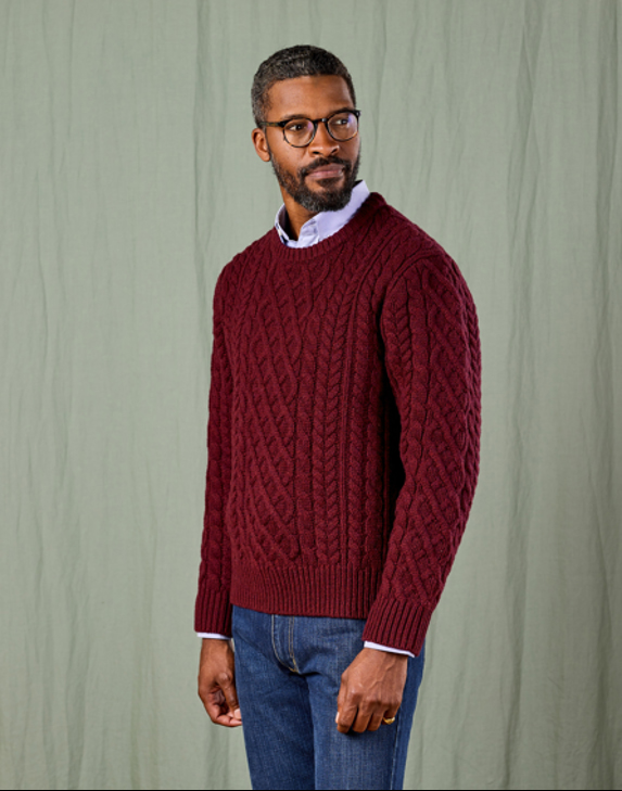 Men's Aran Knitwear Winter Layering from Joseph Turner