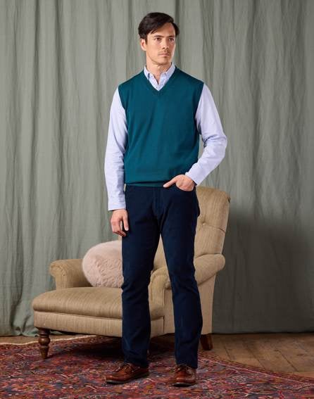 Needlecord Jeans - Navy