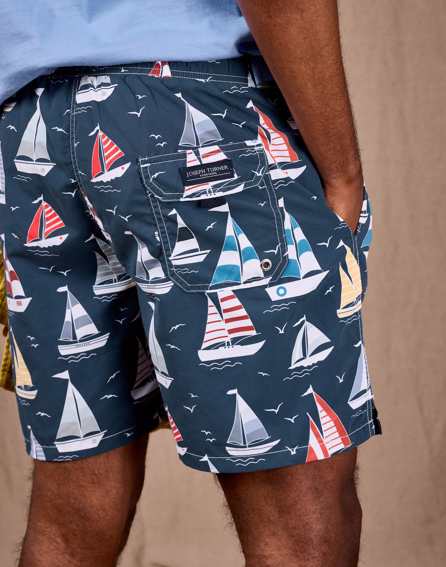 Swimming Trunks - Sailboats