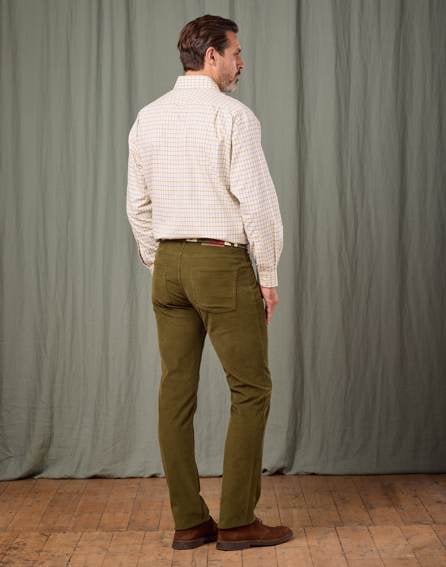 Needlecord Jeans - Olive